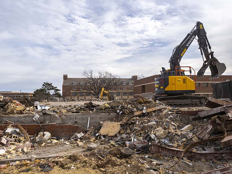 4-H Building Demolition And Cleanup Continues | Oklahoma State University