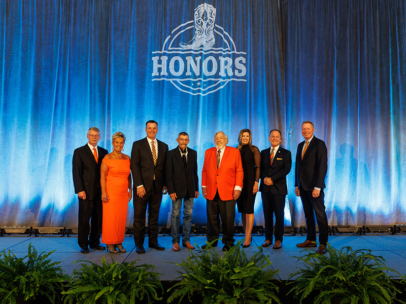 2025 Ag Honors recipients on stage.
