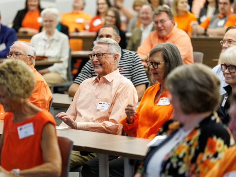 Audience members at Agricultural Hall Dedication