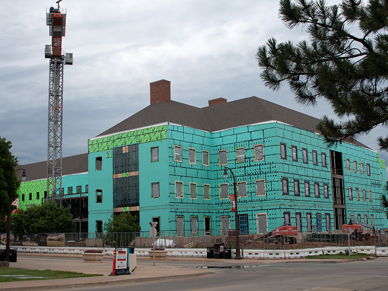 Completed roof on south end of the building