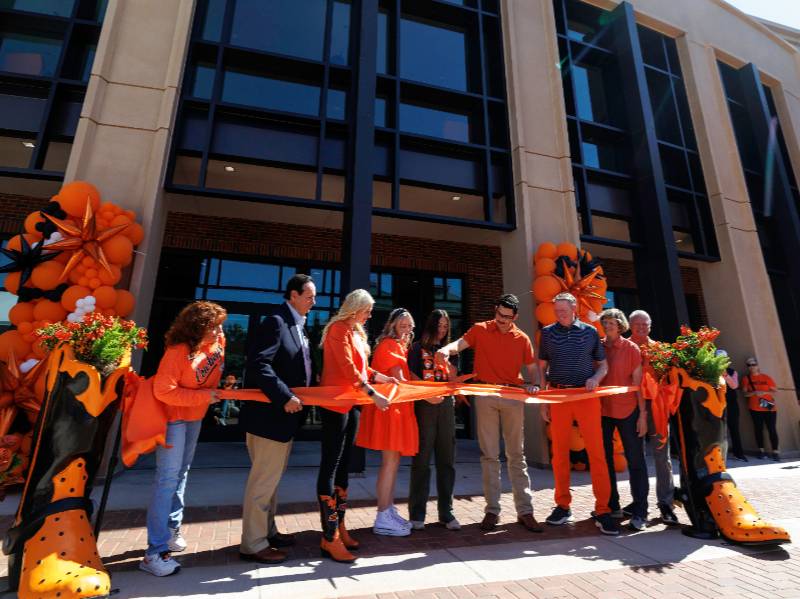 Ribbon Cutting at Agricultral hall