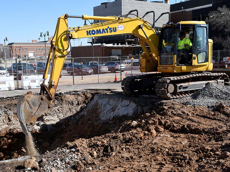 Connecting chilled water line