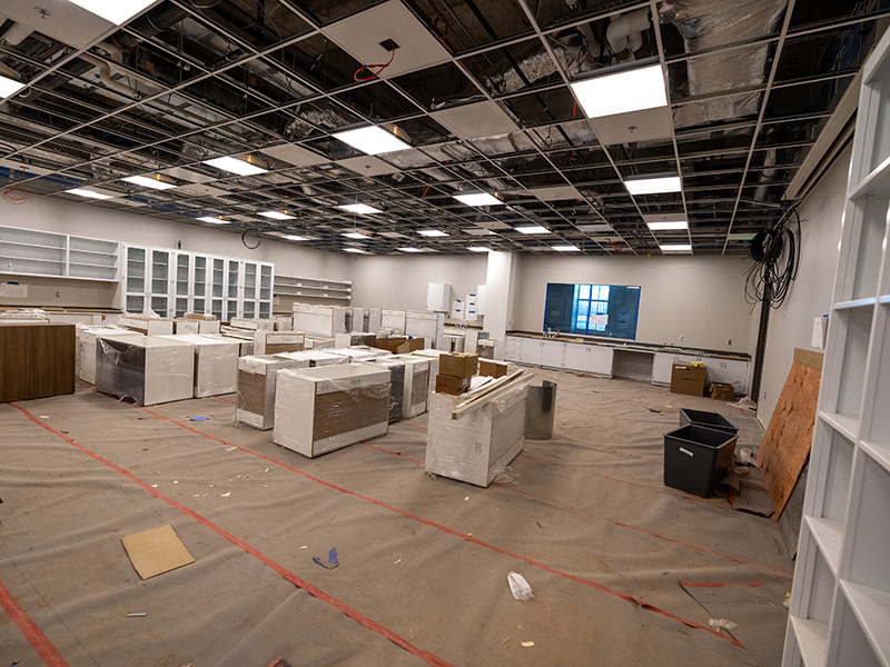 Interior space on the first floor