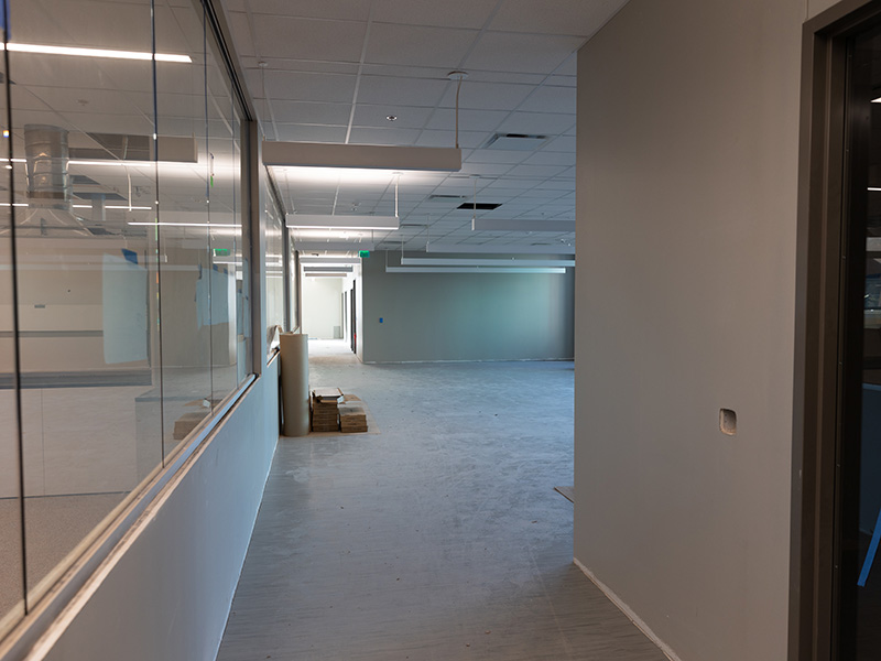 Interior space in New Frontiers Agricultural Hall