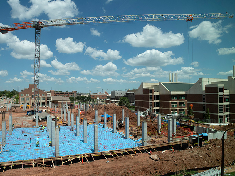 View of site with crane