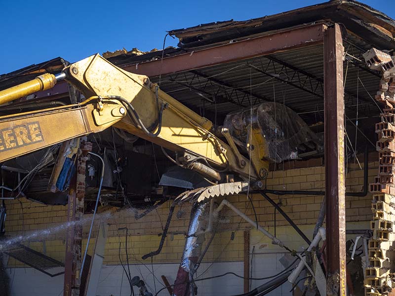 4-H building demolition