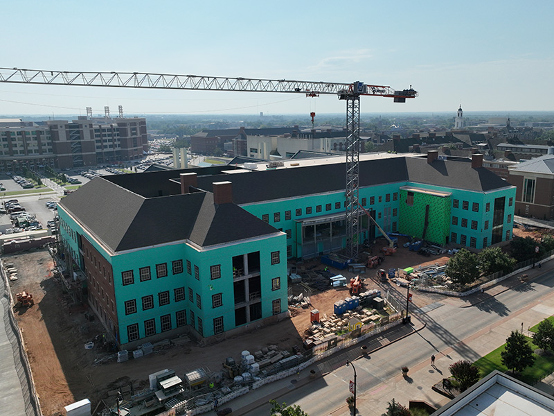 Aerial View of the New Frontiers construction
