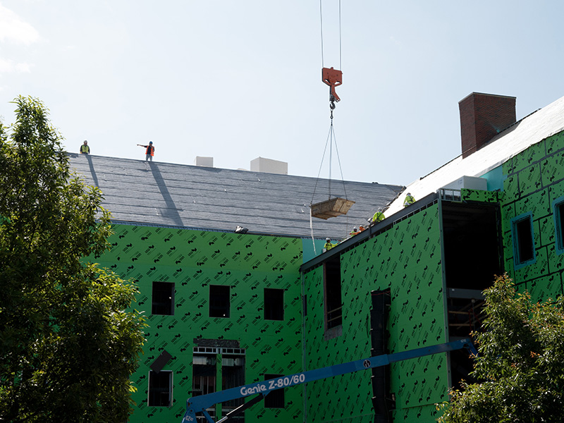 Crane lowering supplies