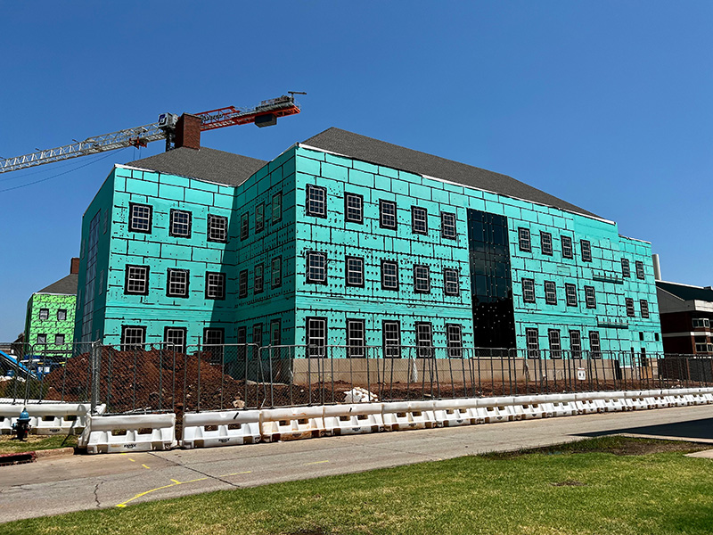 Windows installed on south side