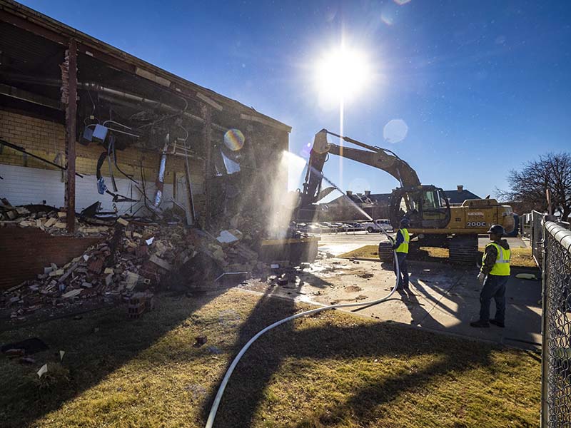 4-H building demolition