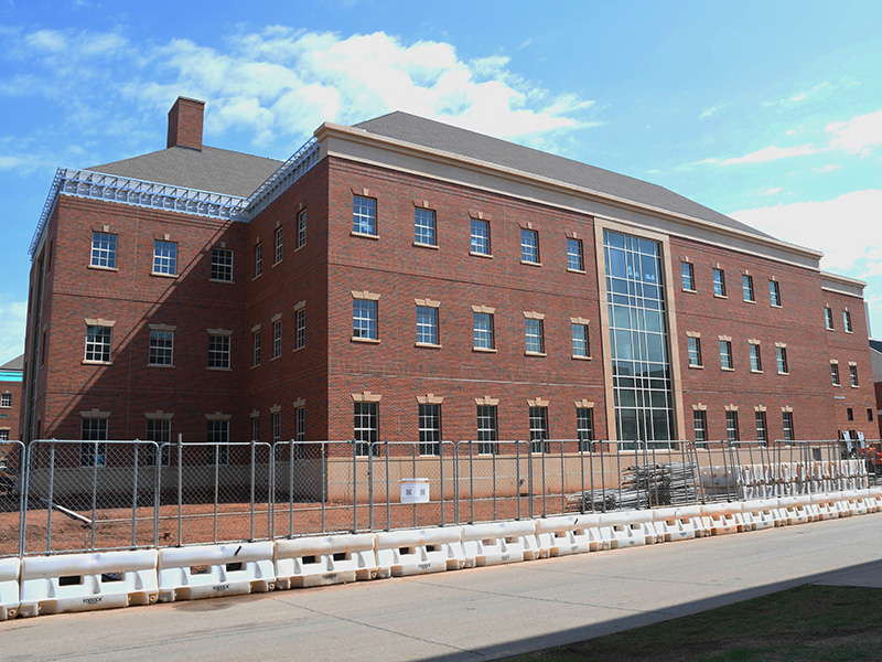 South side of building