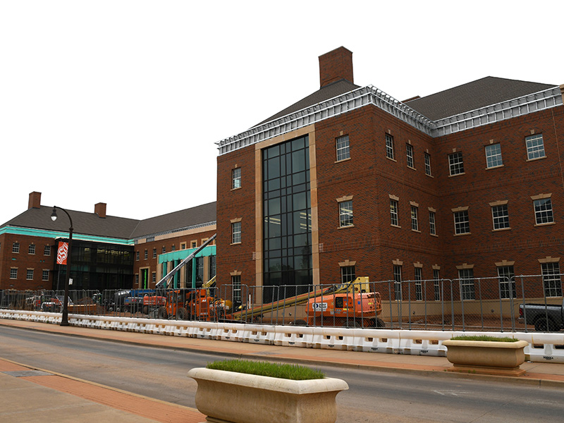 Front of the building