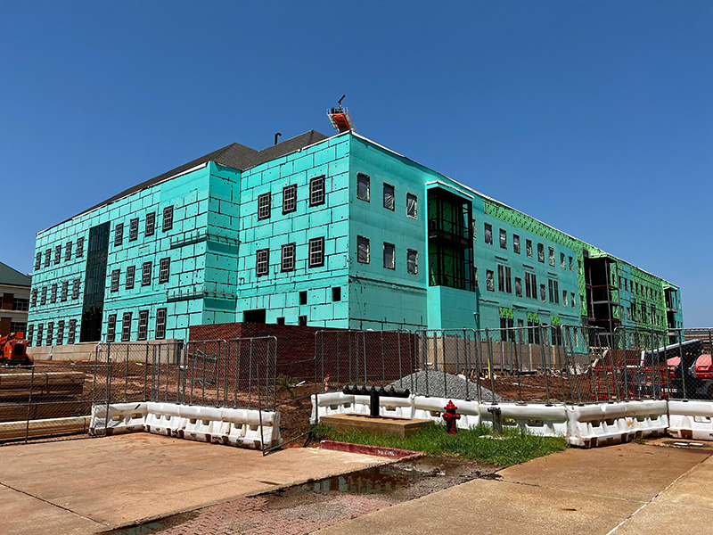 View of back side of building