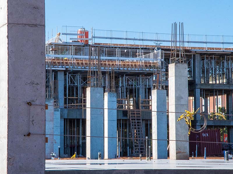 first floor concrete foundation poured