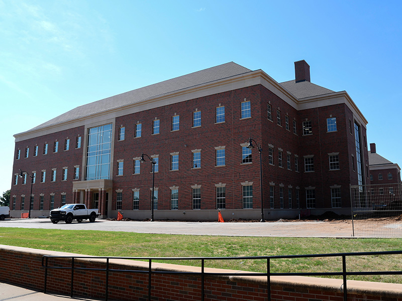 north end of the new building