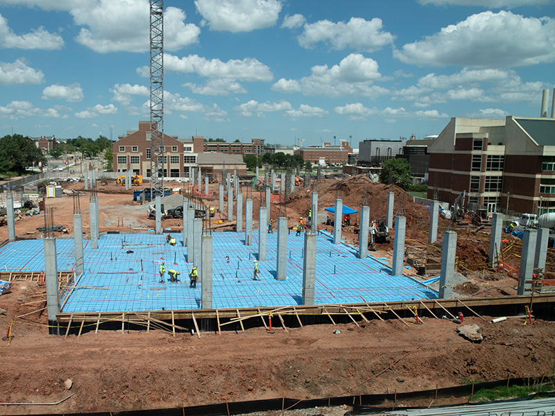 View of first floor piers