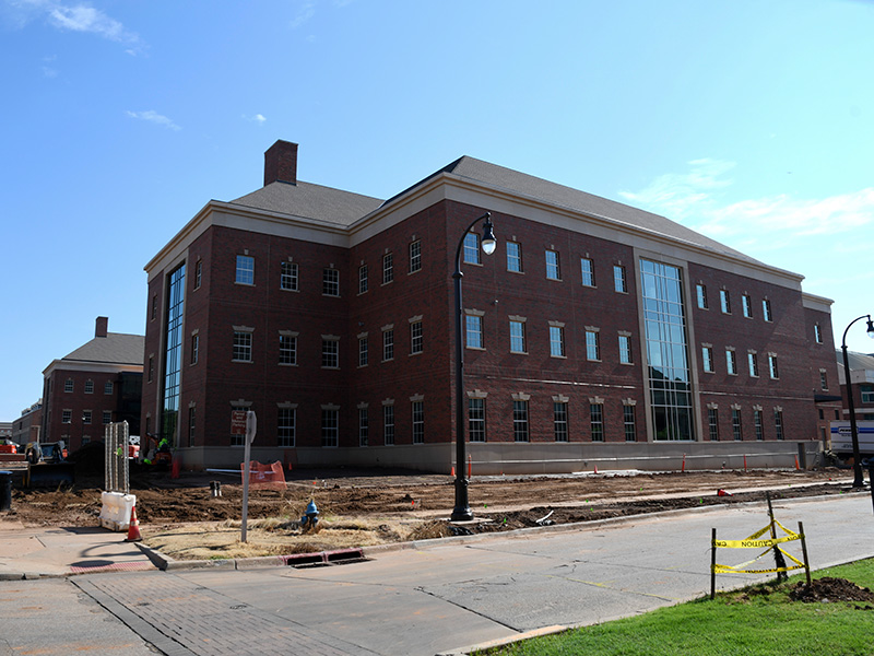 south end of the new building