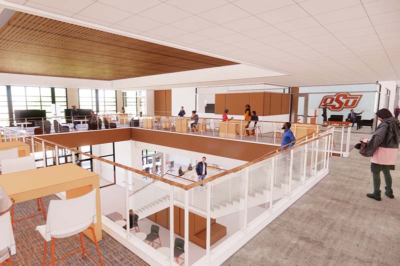 Interior Rendering of Student Area